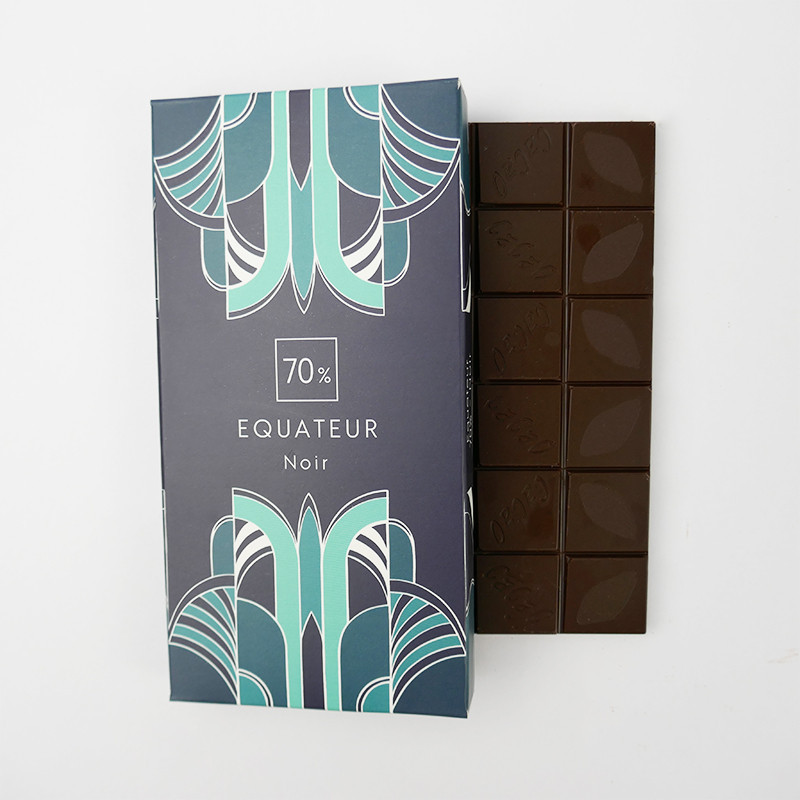 Tablette Equateur Noir 70% - Artisan Chocolatier de Nantes Depuis 1948