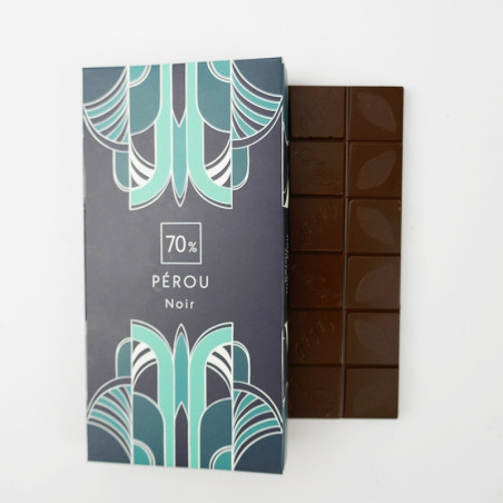 Tablette Pérou Noir 70% - Chocolatier Pâtissier à Nantes