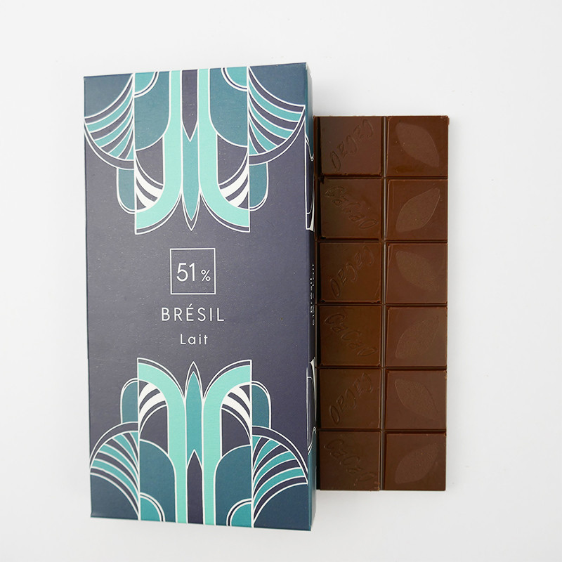 Tablette Brésil Lait 51% - Chocolatier Pâtissier à Nantes