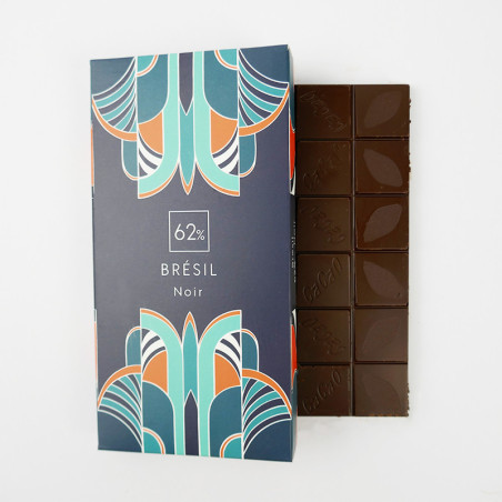 Tablette Brésil Noir 62% - Chocolatier Pâtissier à Nantes Depuis 1948