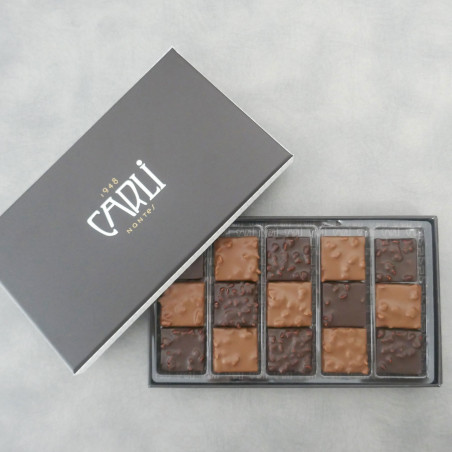 Coffret de 15 rochers pralinés - Chocolats - Maison Carli à Nantes