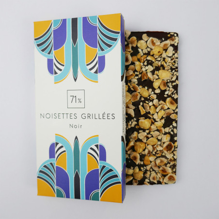 Tablette Noisettes Grillées chocolat Noir 71%