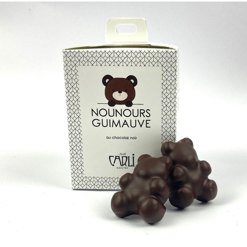 Nounours Guimauve chocolat noir Manakara - Chocolatier & Patissier