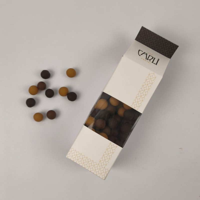 Céréales enrobées - Chocolat Noir et Lait - Maison Carli 1948 à Nantes