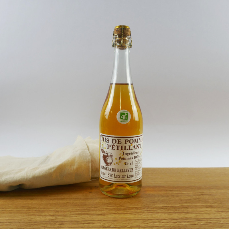 Jus de Pommes pétillant - produit local (0,75L) - Traiteur Nantes
