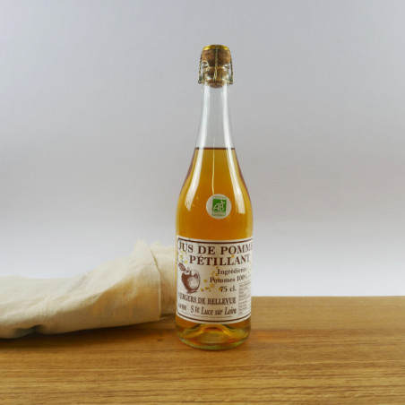 Jus de Pommes pétillant - produit local (0,75L) - Traiteur Nantes