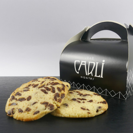 Boîte de 10 Cookies aux Pépites de Chocolat noir - Traiteur Nantes
