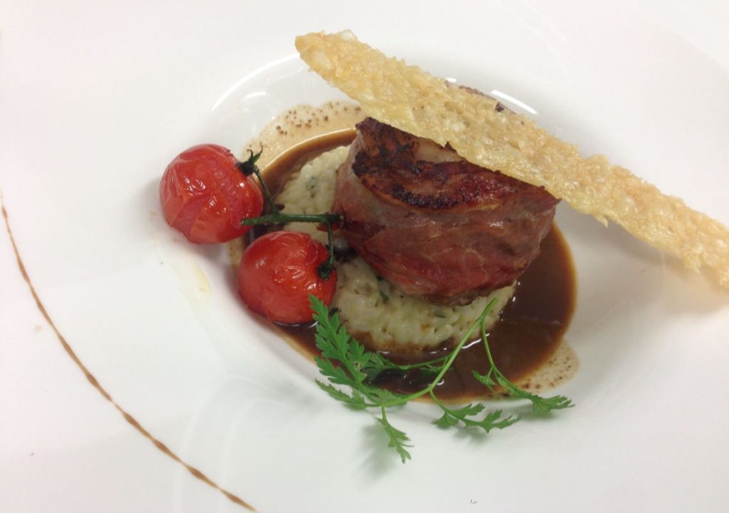 Plat servi au château du Plessis